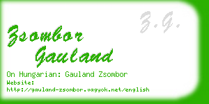 zsombor gauland business card